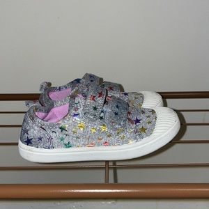 Cat & Jack Multi-Color Stars Low Top Sneaker Toddler Size 9